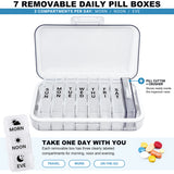 MedDuo Weekly Pill Organizer & Medication Storage System