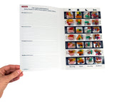 4 Time a Day Weekly XL Cold Seal Pill Blister Cards - Two Piece Tri-Fold Booklet - 6 Pack