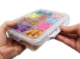 12 Compartment Large Pill Case with Airtight, Waterproof Seal, Medication Map Included (Multiple Colors)
