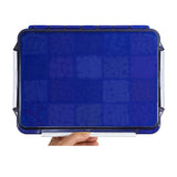 20 Compartment Cobalt Blue Large Pill Case with Airtight, Waterproof Seal, Medication Map & Medical Alert Card Included