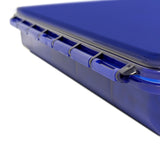 20 Compartment Cobalt Blue Large Pill Case with Airtight, Waterproof Seal, Medication Map & Medical Alert Card Included