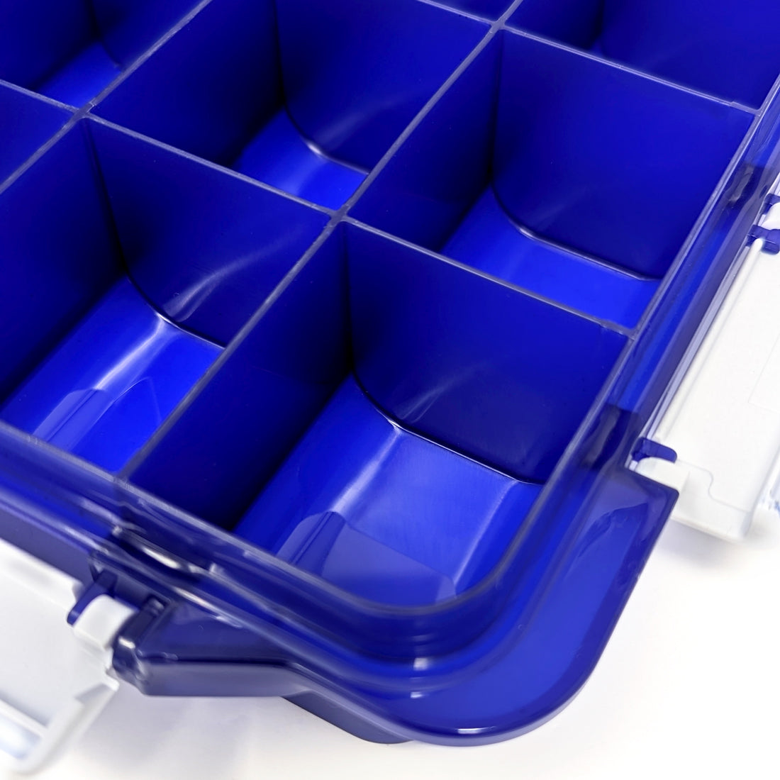 20 Compartment Cobalt Blue Large Pill Case with Airtight, Waterproof Seal, Medication Map & Medical Alert Card Included