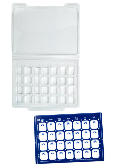 MediCase Reusable Pharmacy Packaging 4x/Day