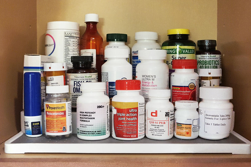 Medicine Bottle Organizer Shelf