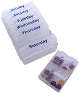 7-Day Pill Chest Box 313 Great for vitamins, pilla, and supplements - this case is a great pill organizer for your weekly pills. Gift idea for seniors.