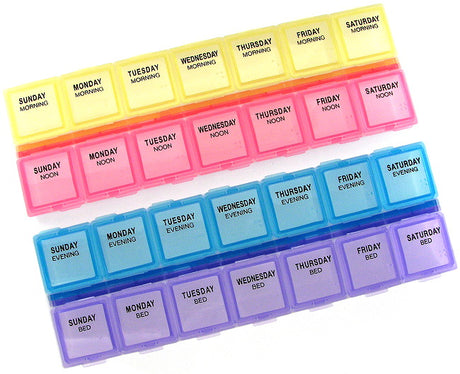 Weekly Four-a-Day Pill Organizer - Item 361