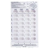 Monthly & Weekly pharmacy pill blister cards. Great for elderly & senior prescriptions. Large.