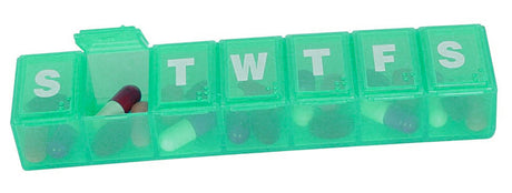 medium weekly pill box organizer case