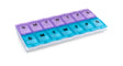 Large 2 week locking pill case organizer box