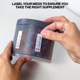 Monster Ten Pill Dispenser with Compartment Labels