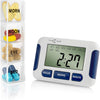 TabTime Timer, Electronic Pill Reminder with 8 Alarms per Day