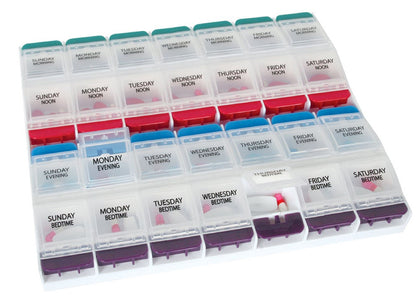 24/7 MEDICASE Danish Design Pill Box for 7 Days - Small/Medium Size Day Dispense