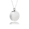 Round Pill Locket Necklace with O-ring Seal - 25mm