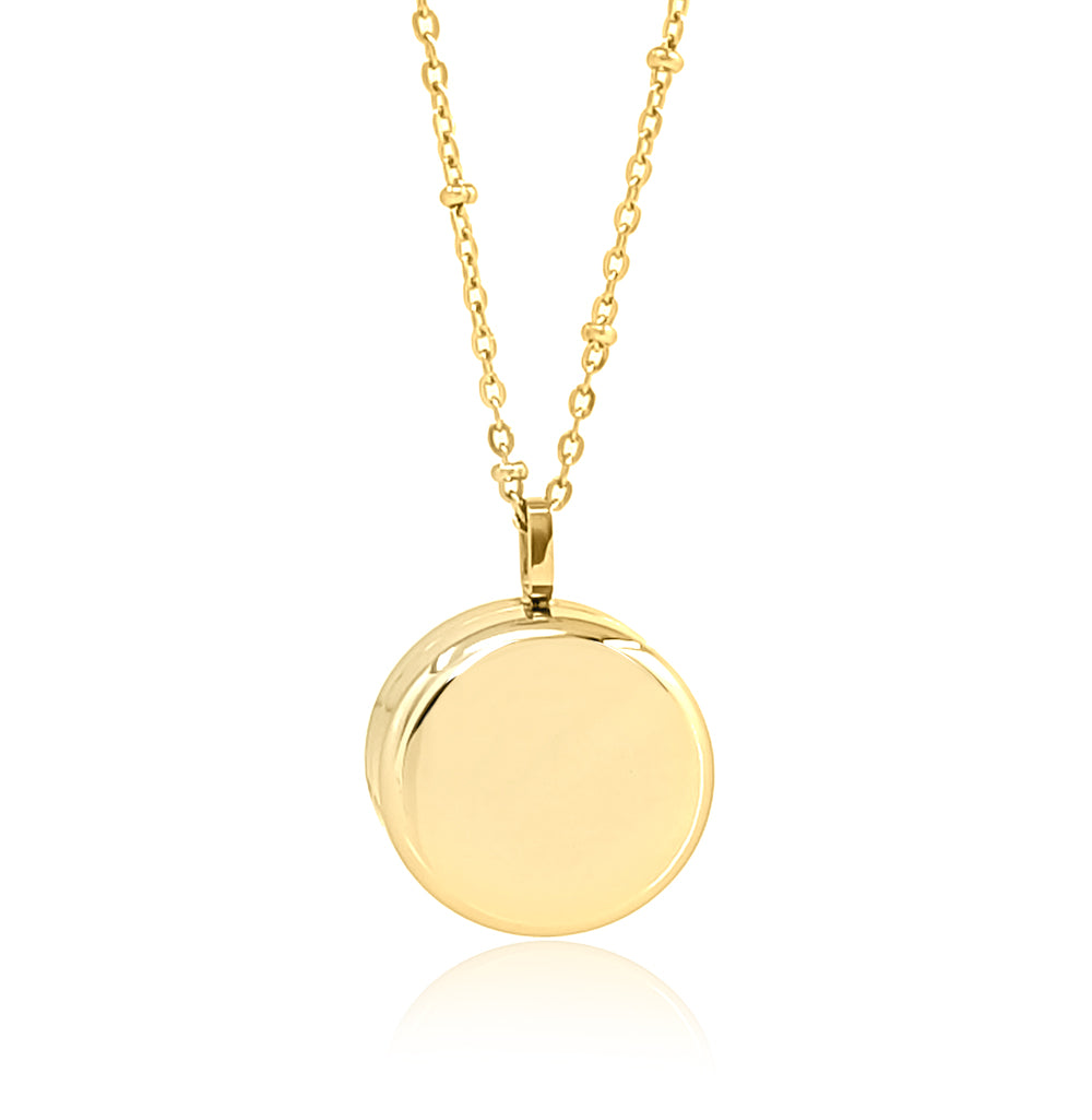 Round Pill Locket Necklace