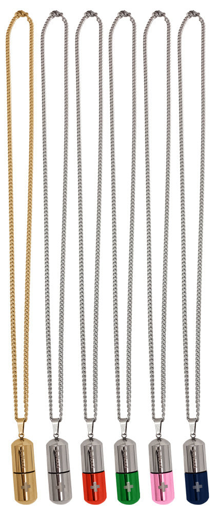 Gold nitroglycerin necklace sale