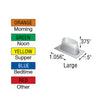 Color Coded Monthly Medication Blister Cards - Cold Seal