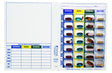 Weekly XL, 4 Time a Day, Cold Seal Medication Blister Cards - Tri-Fold Booklet 6 Pack- Item DP551-6 XL