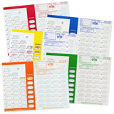 Monthly pharmacy pill medication blister cards. Easy and inexpensive way to organize prescriptions for the elderly, disabled, seniors or your family.