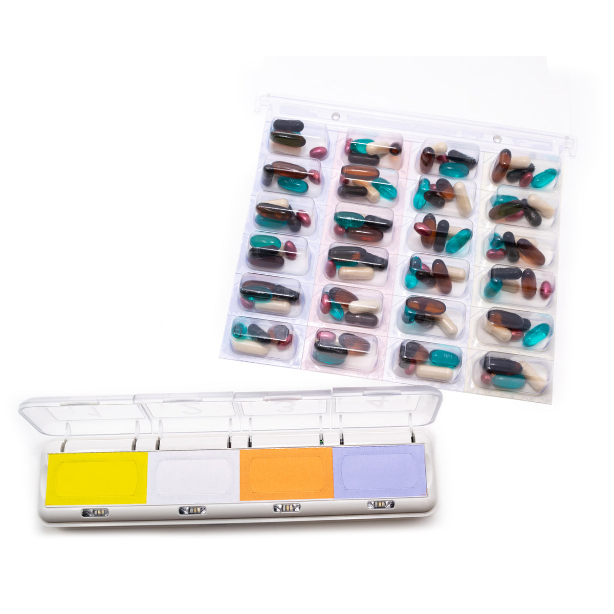 MedWell Smart Unit Dose Pill Box - Bluetooth Pill Dispenser with Alarm ...