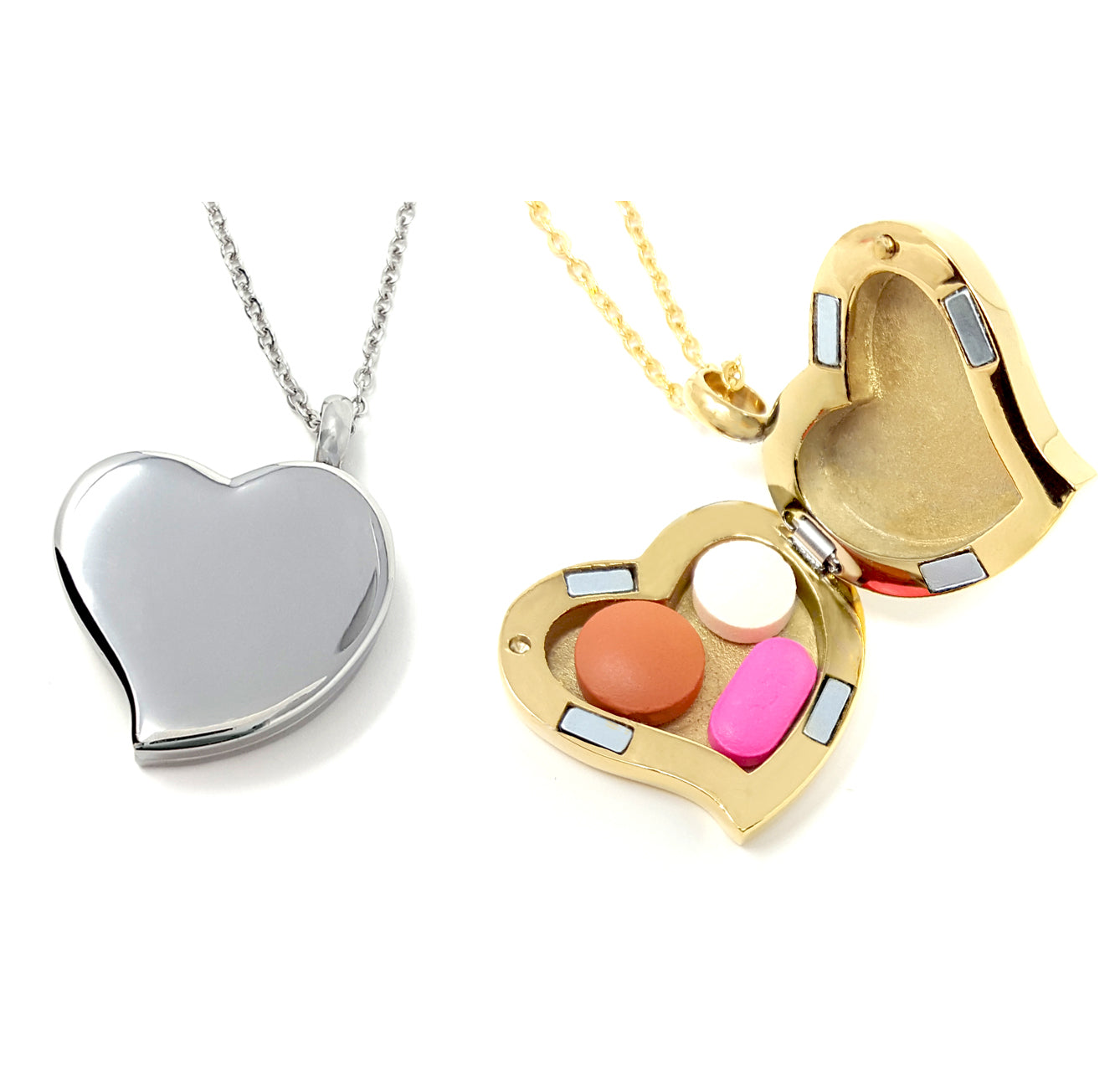 Amour Heart Pill Necklace