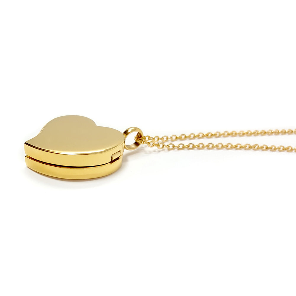 Beautiful Silver or Gold Heart Necklace that holds your pills secure while still being stylish! Perfect for emergency medications