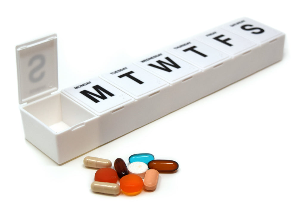Jumbo Weekly 11" Pill Supplement Organizer - Item H799