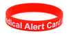 "Medical Alert Card in Wallet" Bracelet with 2 Medical Alert Cards