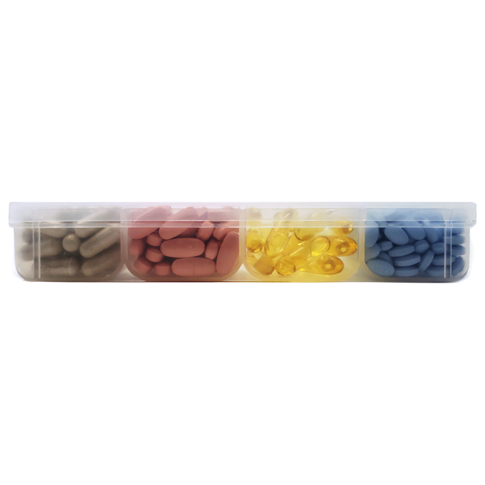 MedWrite Jumbo 4X a Day Weekly Pill Organizer in Storage Tray