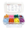 8 Compartment Large Pill Case with Airtight, Waterproof Seal, Medication Map Included