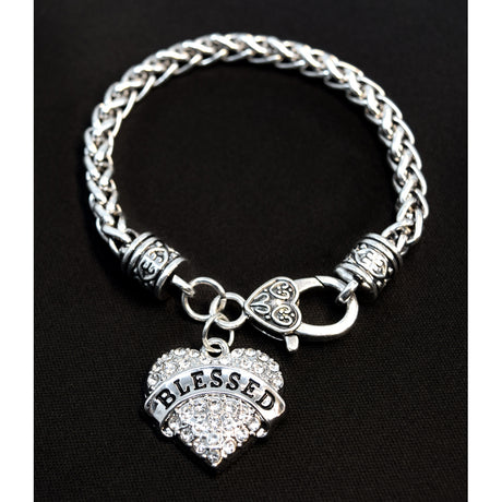 Inspirational blessed heart bracelet - great jewelry gift for sick friend!