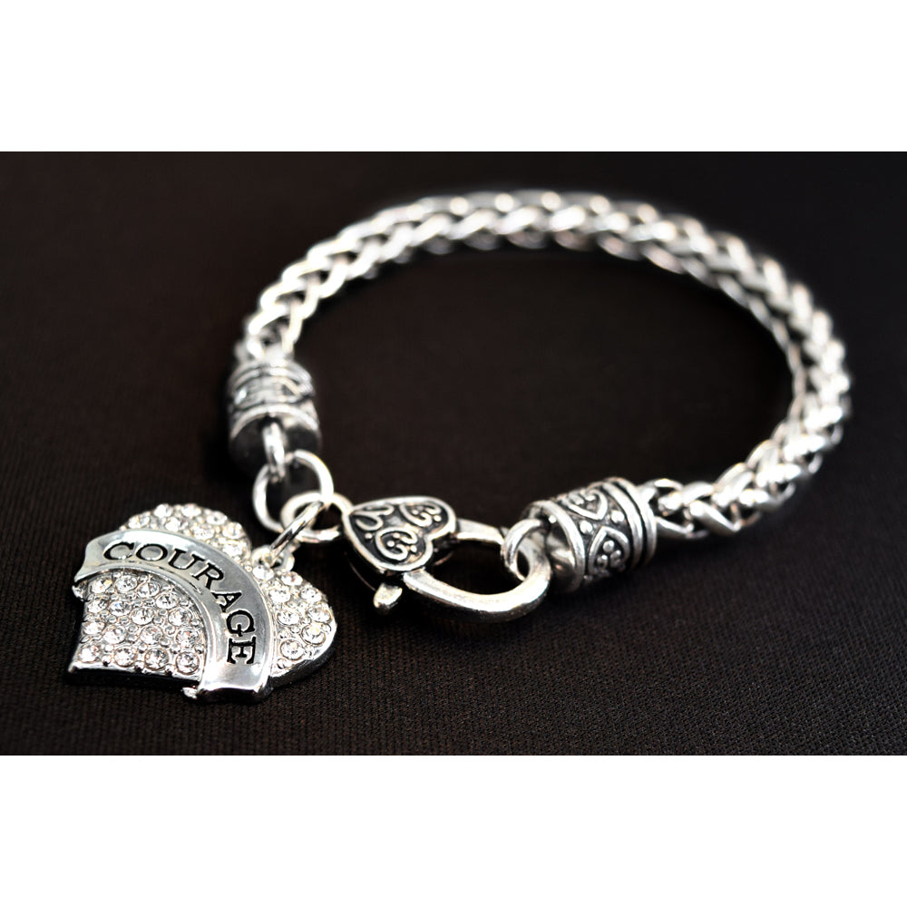 COURAGE Heart Bracelet