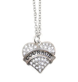 COURAGE Heart Necklace