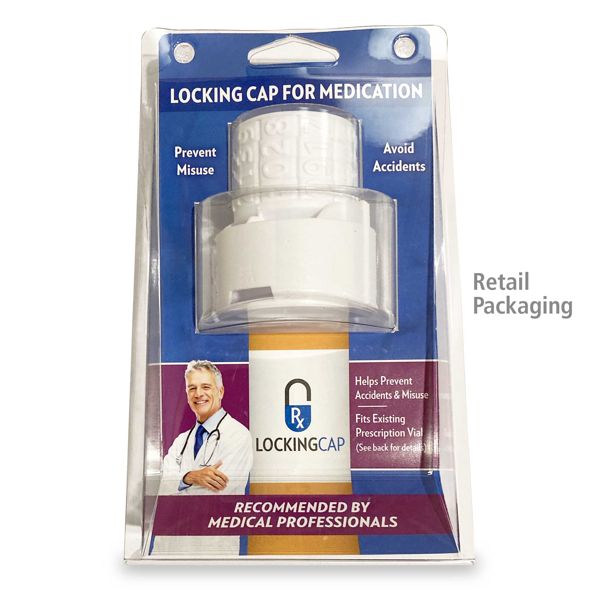RX Locking Cap for Medication
