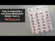 Unit Dose XXL Perforated Cold Seal Blister Cards - 28 Doses - 6 Pack